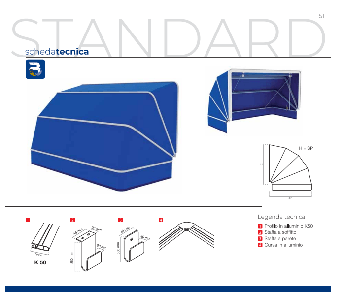 Tenda da sole a cappottina Tempotest_zanzariere.com