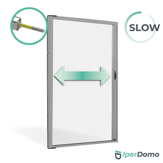 Zanzariera a rullo riducibile porta Finestra Roll Side 42 - 160x250 cm (LxH) - frizione slow - Argento 9006 verniciato_zanzariere.com