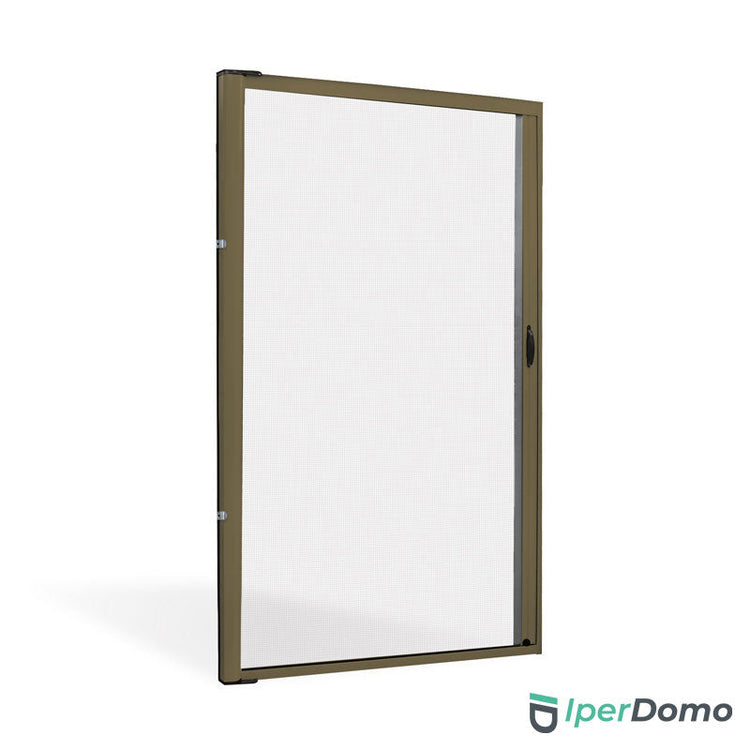 Zanzariera a rullo riducibile porta finestra Roll Side 32 - 160x250 cm (LxH) - bronzo