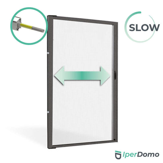 Zanzariera a rullo riducibile porta finestra 178x250 - con frizione slow - Grigio mix - Roll Side 42_zanzariere.com