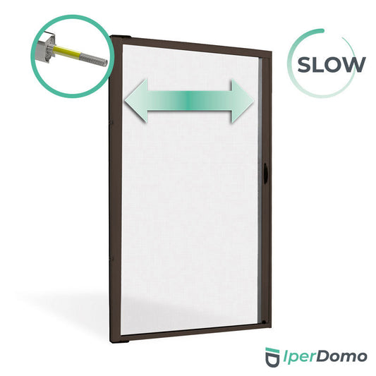 Zanzariera a rullo riducibile porta finestra Roll Side 42 - 178x250 cm (LxH) - frizione slow - marrone ral 8017