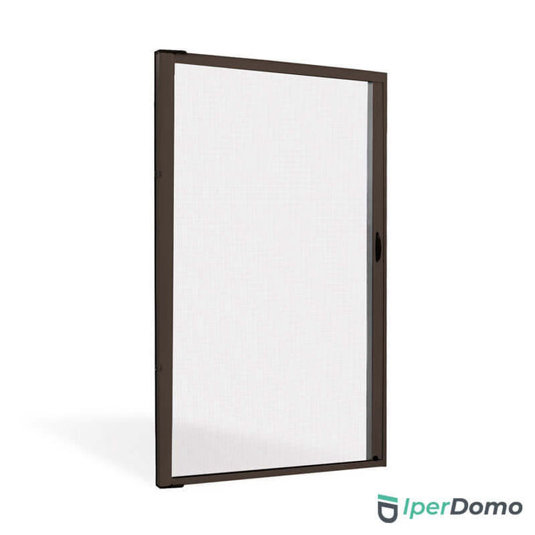 Zanzariera a rullo riducibile porta finestra Roll Side 32 - 150x250 cm (LxH) - Marrone ral 8017_zanzariere.com