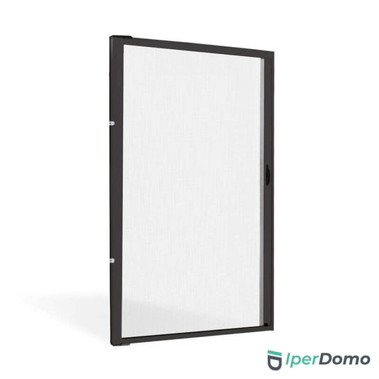 Zanzariera a rullo riducibile porta finestra Roll Side 42 - 160x250 cm (LxH) - nero 9005 opaco_zanzariere.com