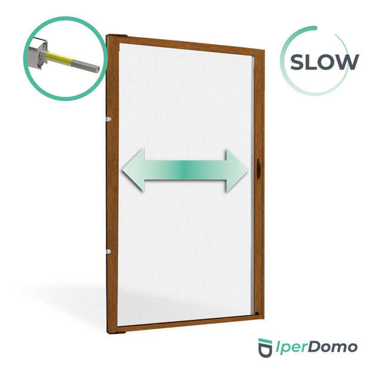 Zanzariera a rullo riducibile porta finestra Roll Side 42 - 178x250 cm (LxH) - frizione slow - Renolit Chiaro_zanzariere.com