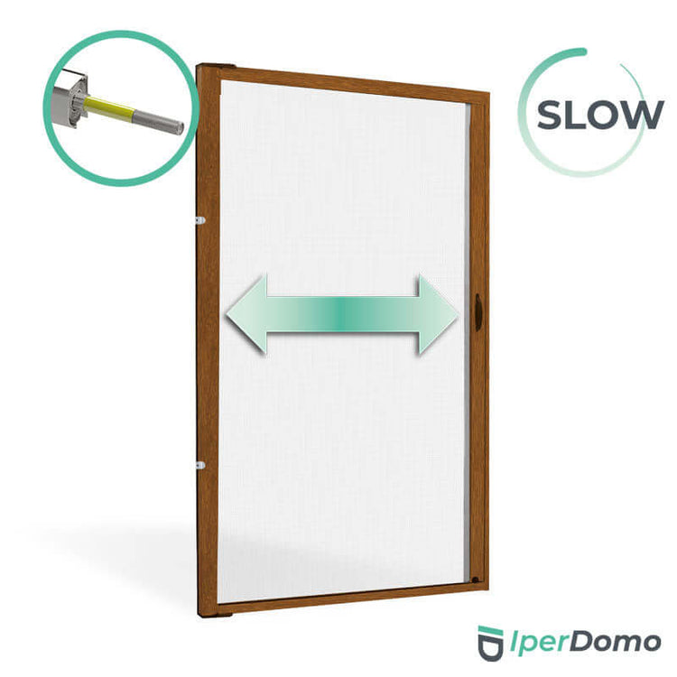 Zanzariera a rullo riducibile porta finestra Roll Side 42 - 178x250 cm (LxH) - frizione slow - Renolit Chiaro_zanzariere.com
