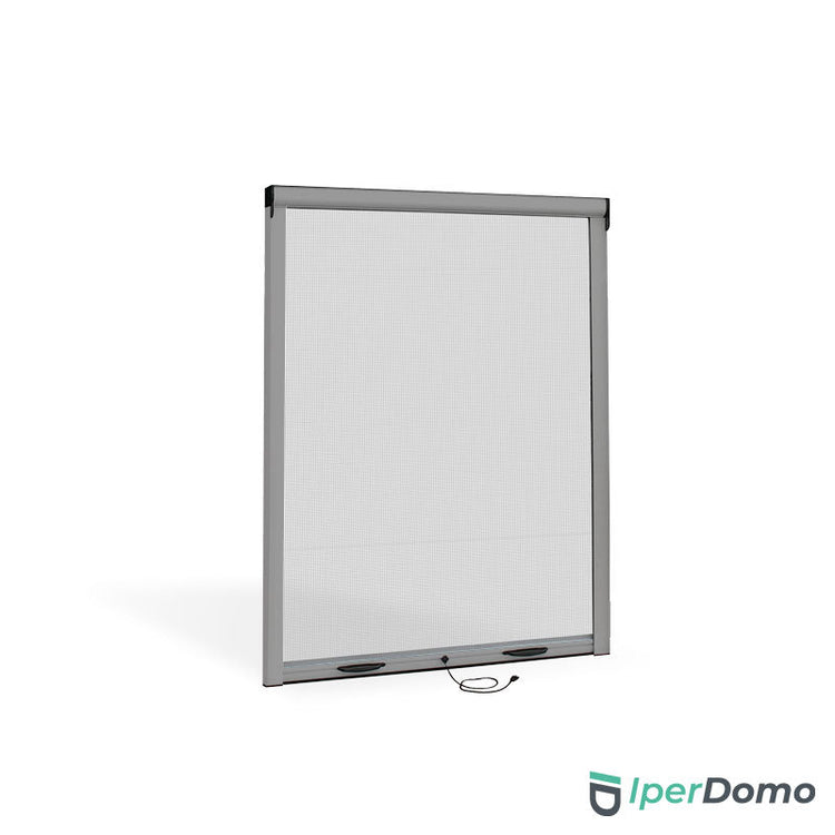 Zanzariera a rullo riducibile per finestra Roll Net 32 - 120x160 cm (LxH) - Argento 9006 verniciato