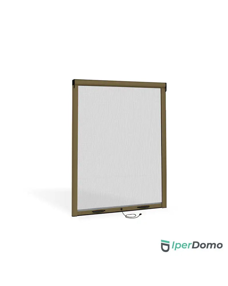 Zanzariera a rullo riducibile per finestra Roll Net 32 - 140x160 cm (LxH) - bronzo