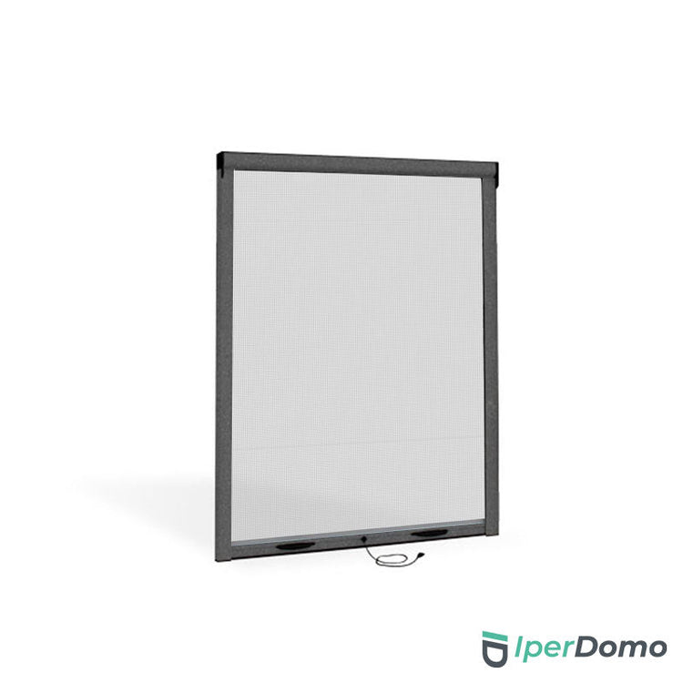 Zanzariera a rullo riducibile per finestra Roll Net 42 - 80x170 (LxH) - Grigio mix