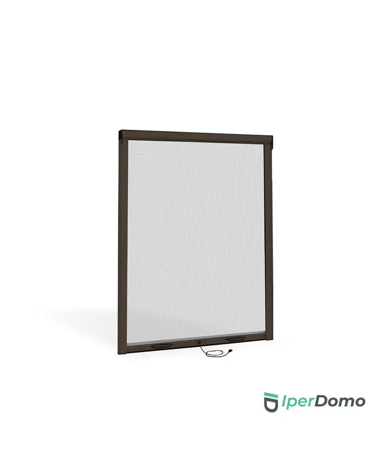 Zanzariera a rullo riducibile per finestra Roll Net 42 - 80x170 cm (LxH) - marrone ral 8017