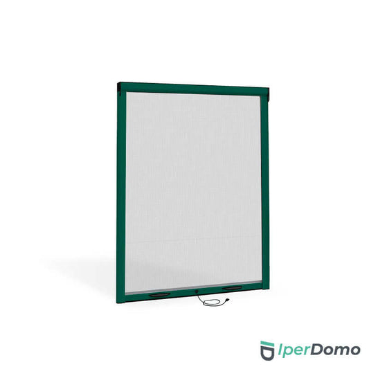 Zanzariera a rullo riducibile per finestra Roll Net 32 140x160 cm (LxH) - Verde 6005 opaco_zanzariere.com