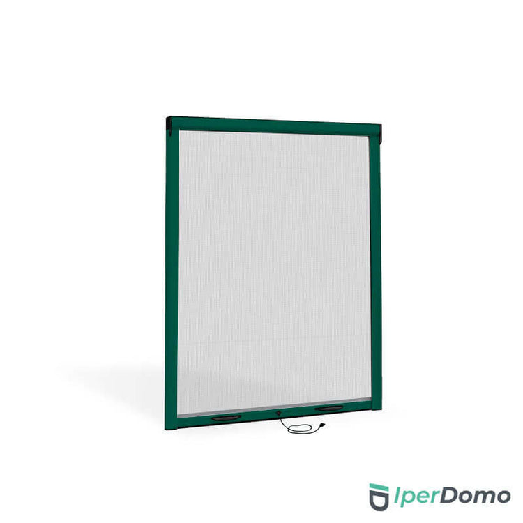 Zanzariera a rullo riducibile per finestra Roll Net 32 - 80x140cm (LxH) - Verde 6005 opaco_zanzariere.com