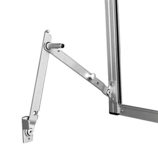 Telaio a sporgere in alluminio a leva laterale_zanzariere.com