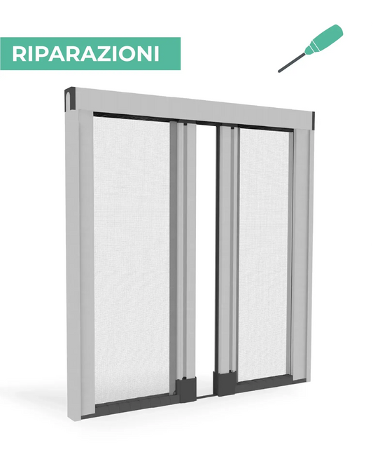 Riparazione Laterale Doppia Anta con Cingoli_zanzariere.com