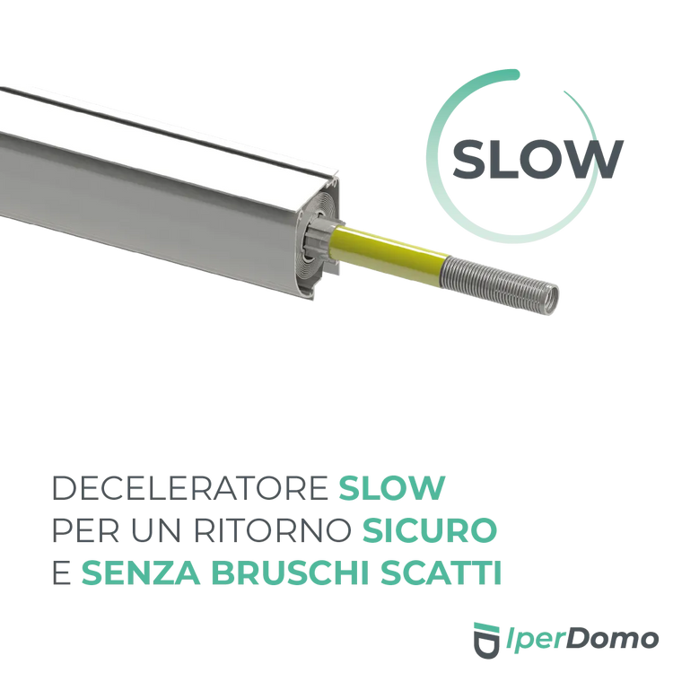 Zanzariera a rullo riducibile porta Finestra Roll Side 42 - 178x250 cm (LXH) - frizione slow - Verde 6005 opaco