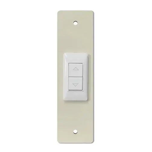 Placca in alluminio composito con pulsante 210 avorio_zanzariere.com