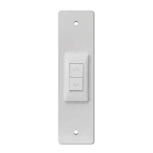 Placca in alluminio composito con pulsante 210 bianca_zanzariere.com