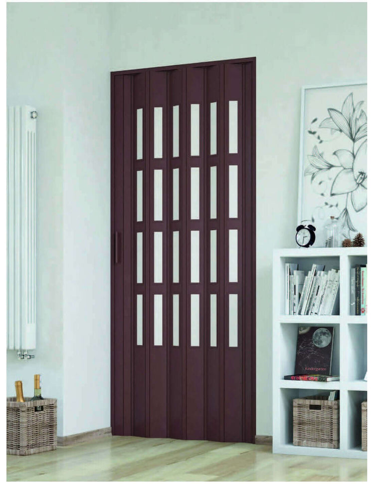 Porta a soffietto da interno su misura in pvc con vetri_zanzariere.com