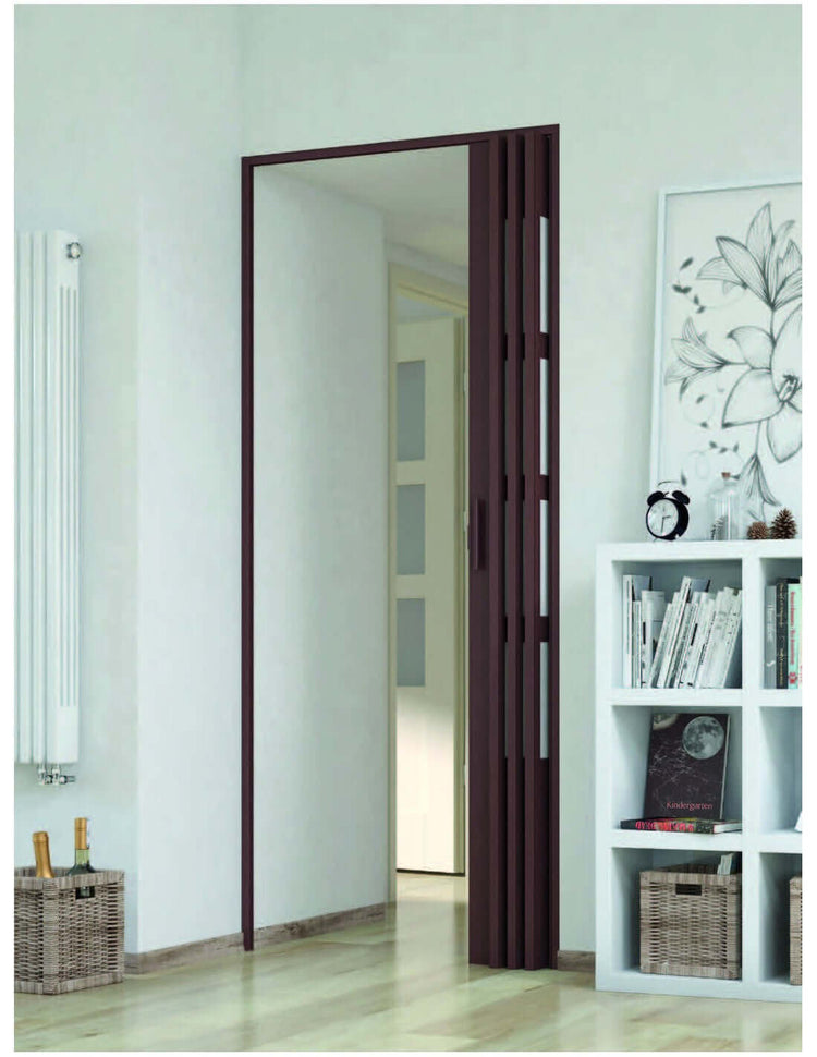 Porta a soffietto da interno su misura in pvc con vetri_zanzariere.com