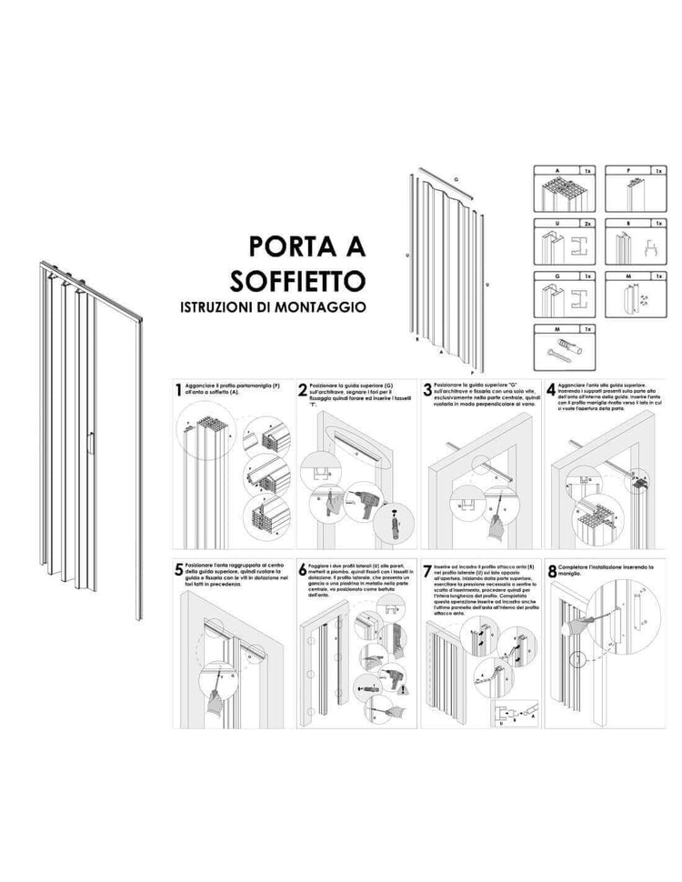 Porta a soffietto da interno su misura in pvc_zanzariere.com