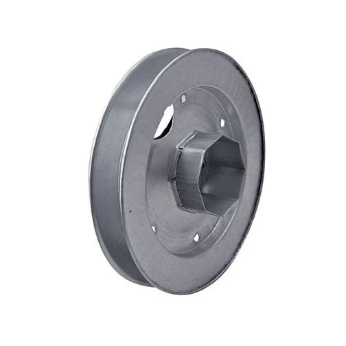 Puleggia in ferro zincato per rullo da 60 mm - diametro 220 mm