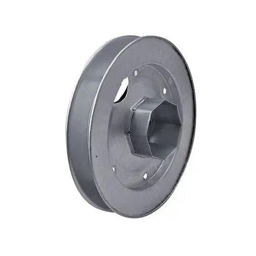 Puleggia in ferro zincato per rullo da 60 mm - diametro 220 mm_zanzariere.com