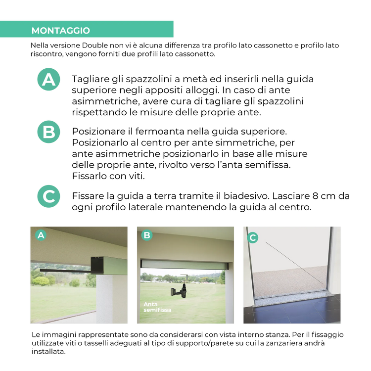 Zanzariera Armor Double Senza Guida