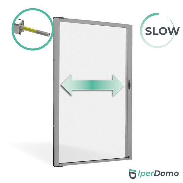 Zanzariera a rullo riducibile porta finestra Roll Side 42 - 160x250 cm (LxH) - Argento 9006 verniciato