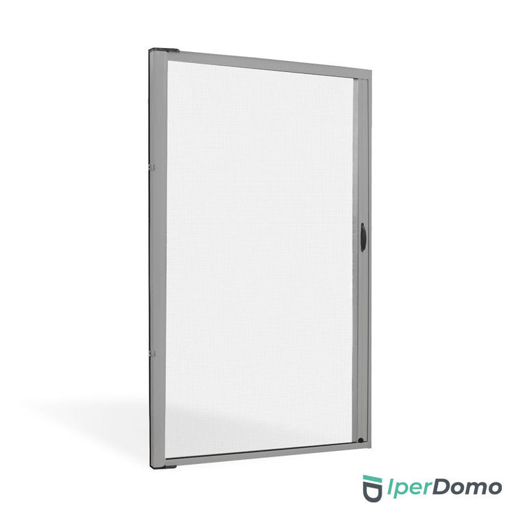 Zanzariera a rullo riducibile porta finestra Roll Side 32 - 160x250 cm (LxH) - Argento 9006 verniciato