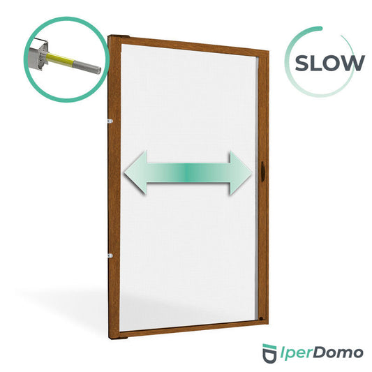 Zanzariera a rullo riducibile porta finestra Roll Side 42 - 178x250 cm (LxH) - frizione slow - Renolit Chiaro