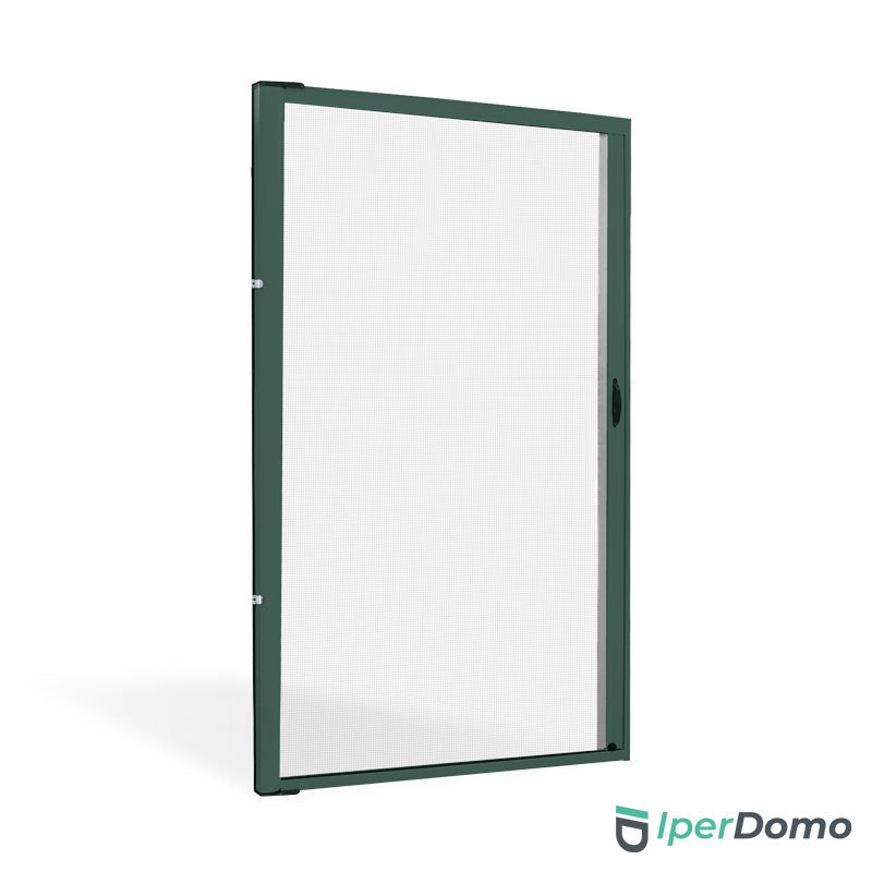 Zanzariera a rullo riducibile porta finestra Roll Side 42 - 150x250 cm (LxH) - Verde 6005 opaco