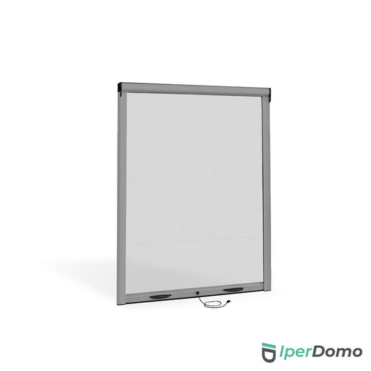 Zanzariera a rullo riducibile per finestra Roll Net 32 - 120x140 cm (LxH) - Argento 9006 verniciato