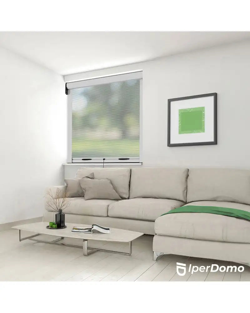 Zanzariera a rullo riducibile per finestra Roll Net 42 + frizione - 140x170 cm (LxH) - bianco ral 9010