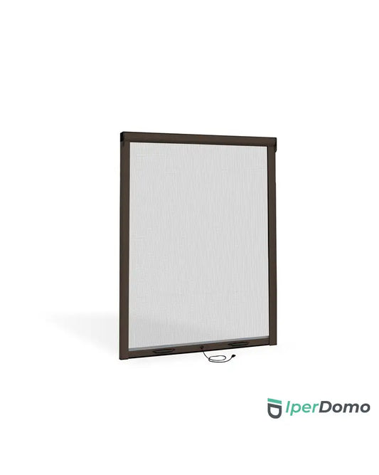 Zanzariera a rullo riducibile per finestra Roll Net 32 - 120x160 cm (LxH) - Marrone 8017