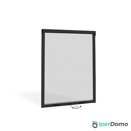 Zanzariera a rullo riducibile per finestra Roll Net 42 - 120x170 cm (LxH) - Nero 9005 Opaco