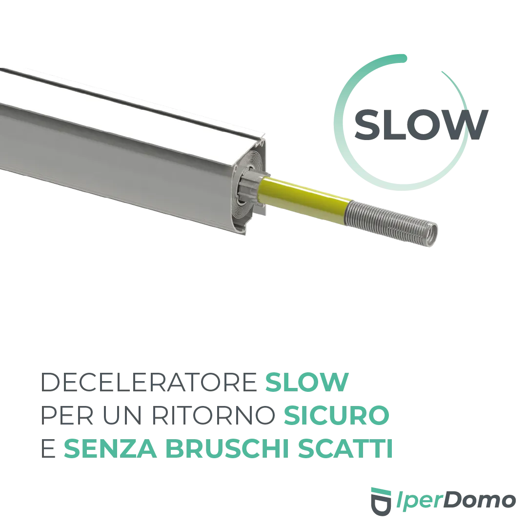 Zanzariera a rullo riducibile porta Finestra Roll Side 42 - 178x250 cm (LXH) - frizione slow - Verde 6005 opaco