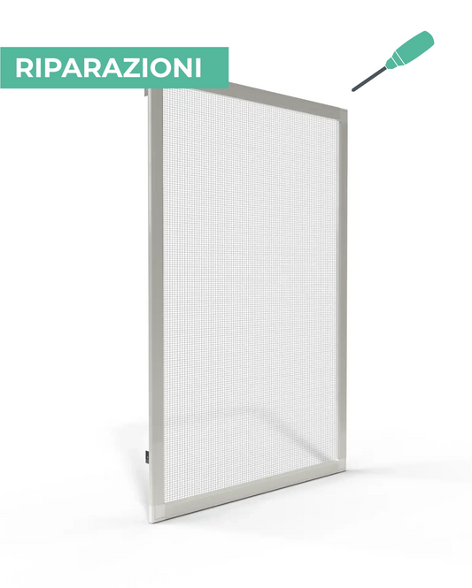 Riparazione Zanzariera a Pannello Fisso con Rete in Fibra
