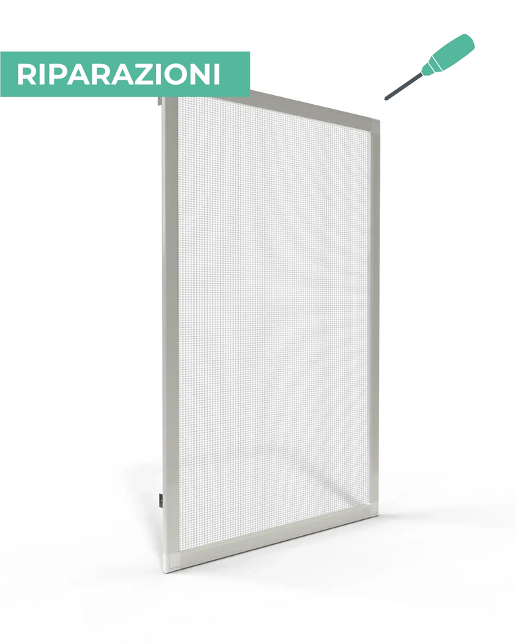 Riparazione Zanzariera a Pannello Fisso con Rete in Fibra