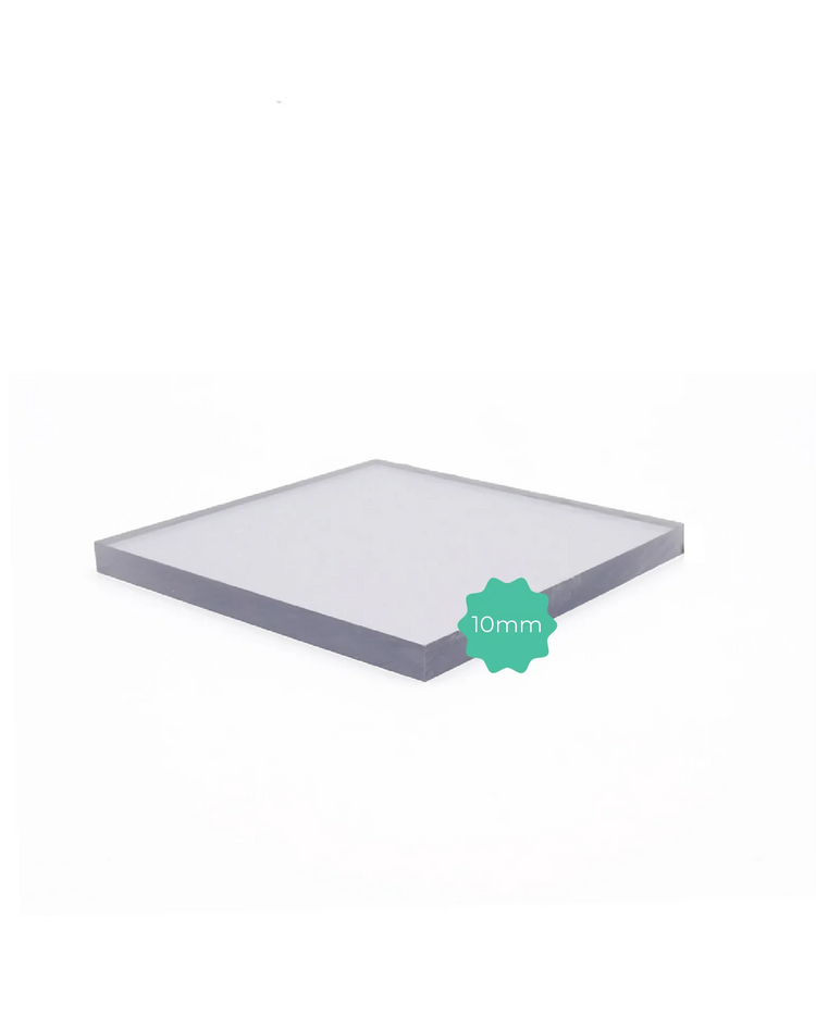 Policarbonato Compatto 10 mm Trasparente protetto UV