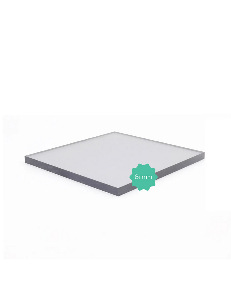 Policarbonato Compatto 8 mm Trasparente protetto UV