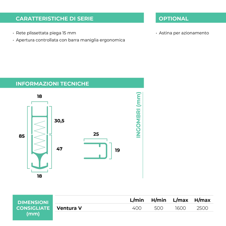Zanzariera Ventura V