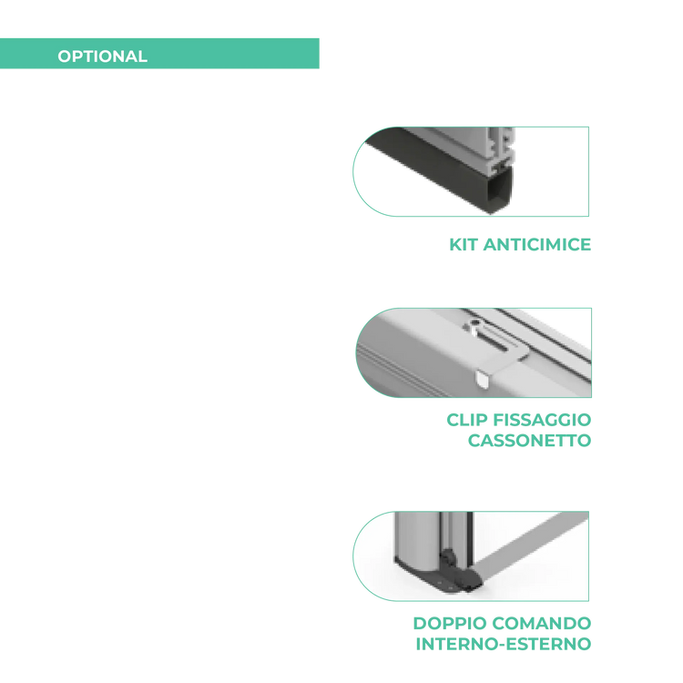 Zanzariera Brezza 60 a catena - Brevetto Antivento Italiano