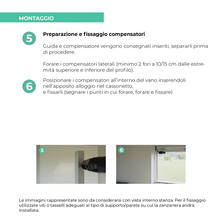 Zanzariera Brezza 60 a catena - Brevetto Antivento Italiano