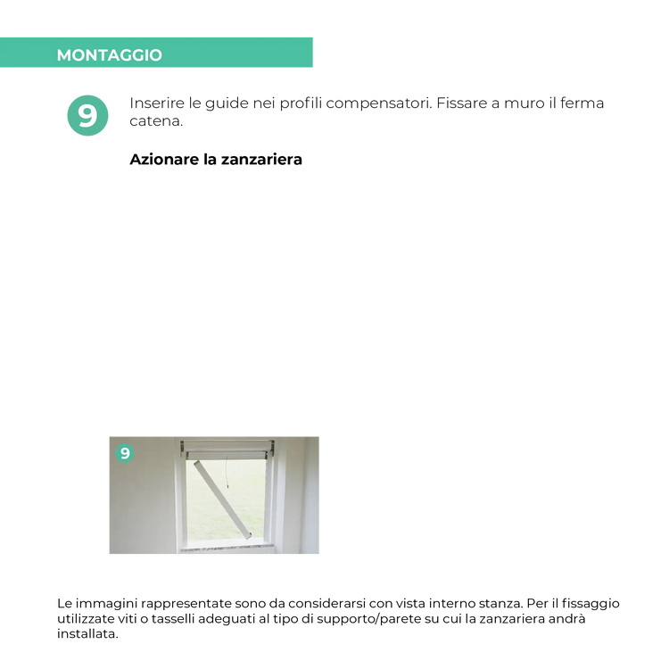Zanzariera Brezza a Catena - Brevetto Antivento Italiano