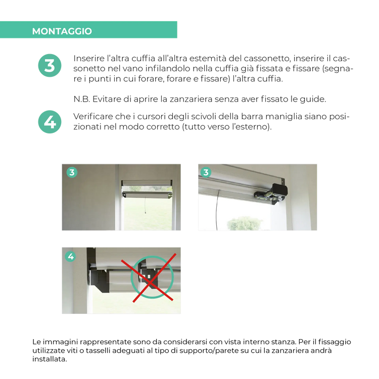 Zanzariera Brezza 60 - Brevetto Antivento Italiano