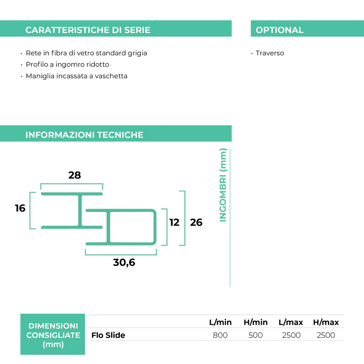 Zanzariera Flo Slide